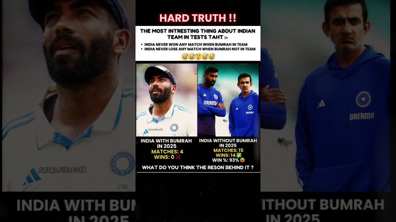 What’s Wrong When Bumrah Plays?  🙄🚨
