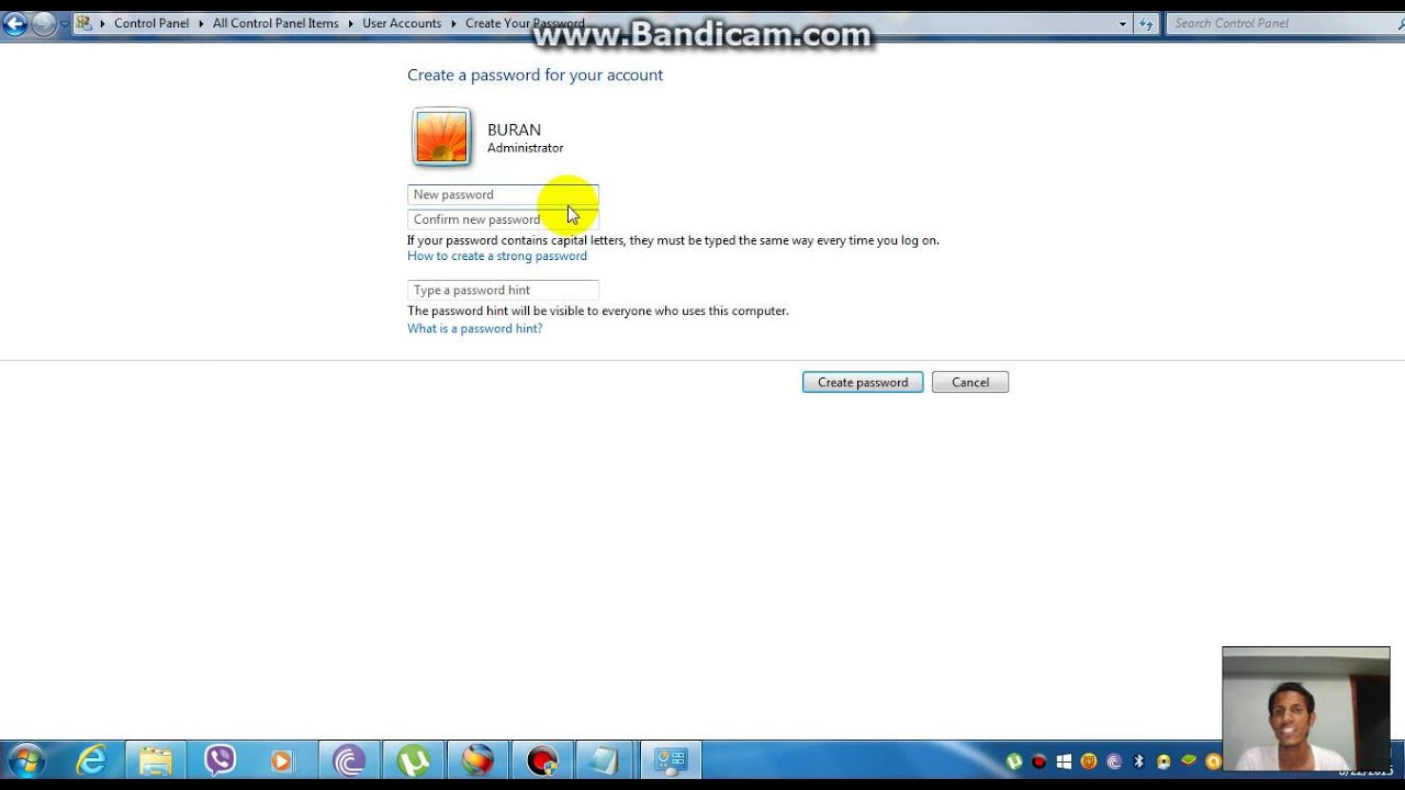 How To Put Password On Computer Windows 7 In Telugu YouTube