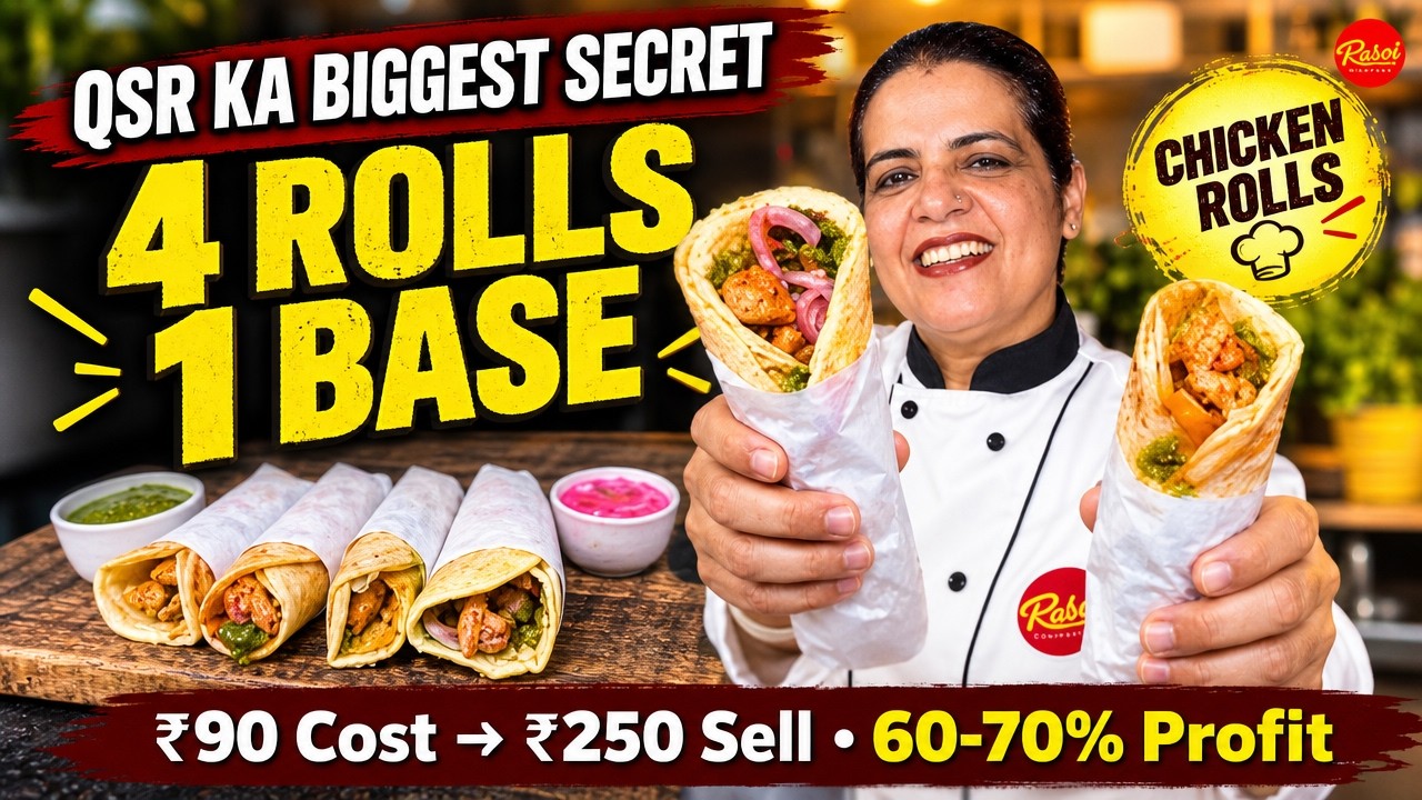 Chicken Rolls का असली राज़: सिर्फ एक बेस और 4 लाजवाब Kathi Rolls
