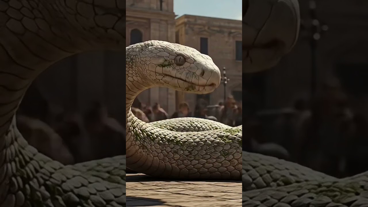 the snake has arrived in the country and people are screaming in fear!! 