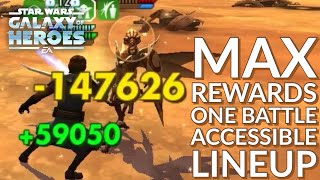 Galactic Challenge Geonosis: Separatist - Max Rewards From One Battle - No JKL or GLs | SWGoH