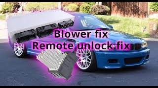 BMW E46 GM5 MODULE and BLOWER MOTOR RESISTOR replacement
