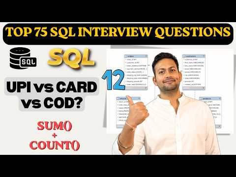 Payment Method Wise Revenue Analysis | GROUP BY with SUM() & COUNT() | SQL Interview #12 | Ecommerce
