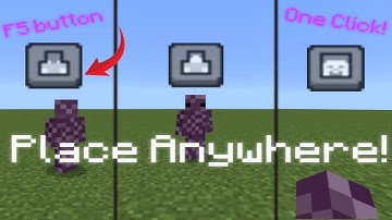 CUSTOMIZABLE F5 Button For MCPE Touch/Mobile Bedrock 1.21+