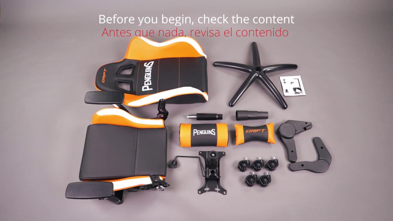 Montaje Silla Drift Penguins Special Edition gaming logo