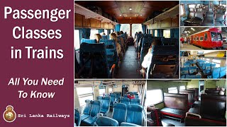 Train Passenger Classes in Sri Lanka ALL YOU NEED TO KNOW | Sri Lanka Railways | B.O.N.K