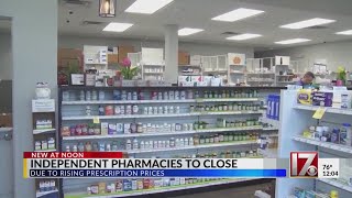 Independent pharmacies closing due to rising costs