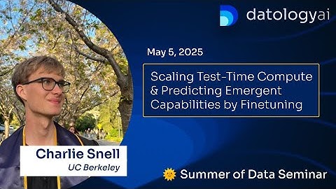 Charlie Snell @DatologyAI: Scaling Test-Time Compute & Predicting Emergent Capabilities