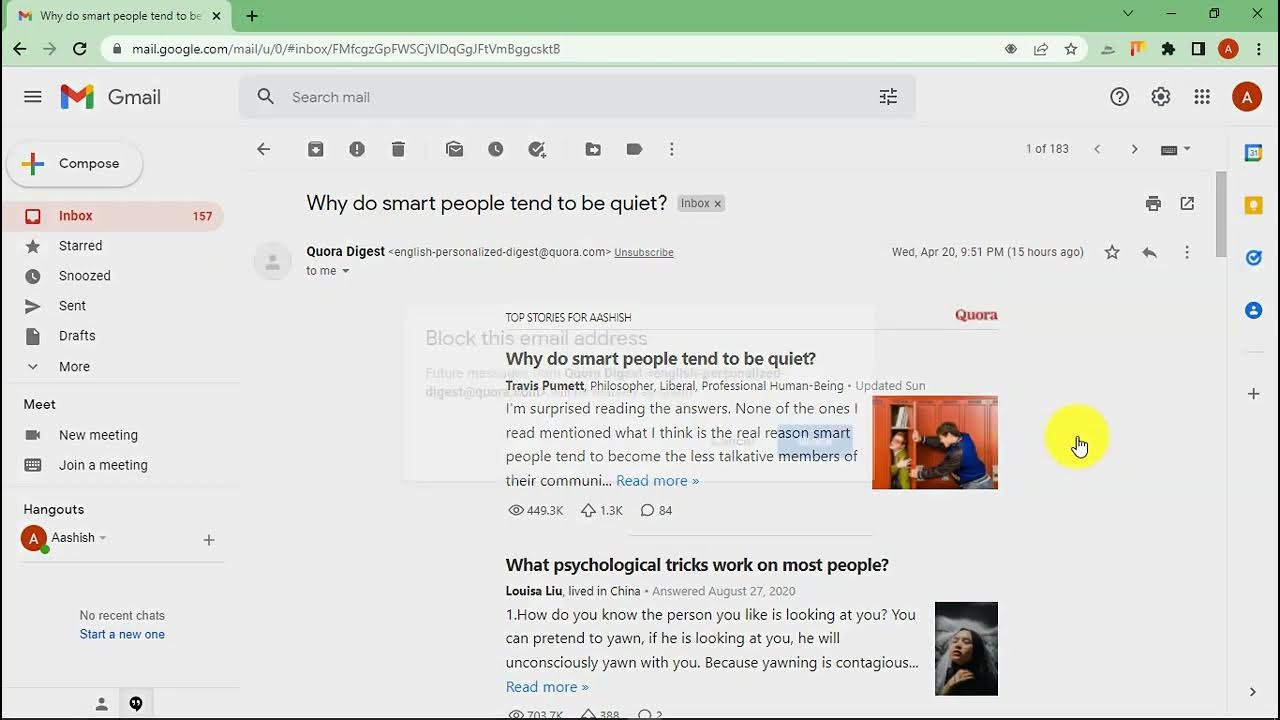 How To Stop Getting Emails From Quora Block Quora Digest YouTube