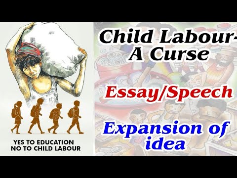 child labour a curse to humanity essay