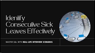 Find Employees with Consecutive Sick Leaves Using SQL | Real-Life SQL Interview Scenario