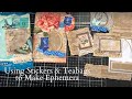 Using Stickers & Teabags to Make Ephemera