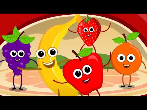Five Little Fruits, Nursery Rhyme And Cartoon Video For Children