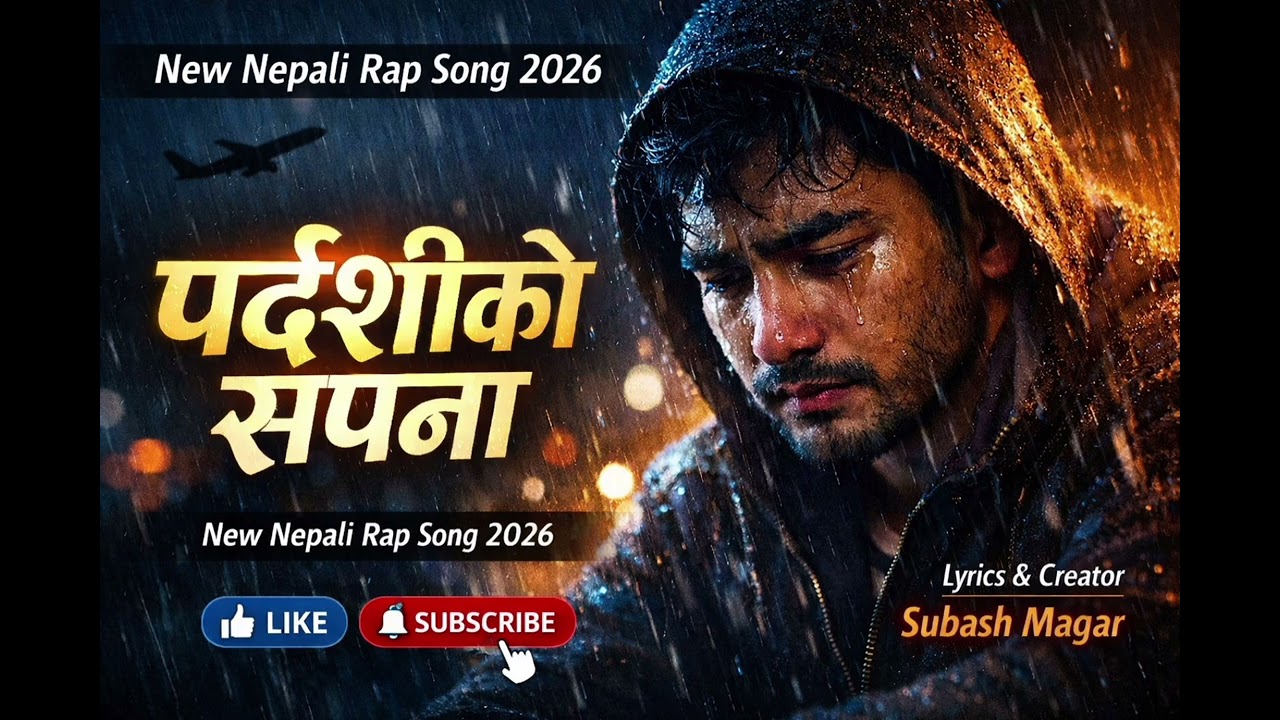 पर्देशीको सपना 🇳🇵 | New Nepali Rap Song 2026 | Emotional Pardeshi Life | Lyrics & Creator: Subash M