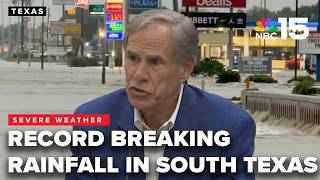 Texas Gov  Abbott will be visiting the towns with  massive flooding