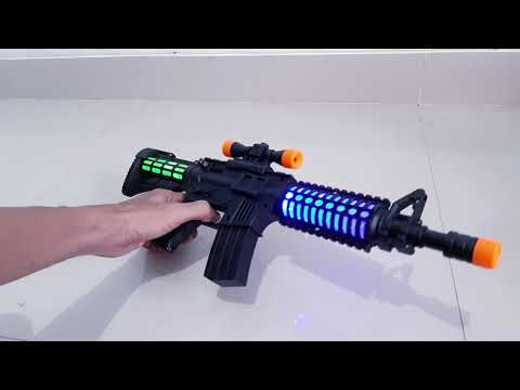 Mainan Tembakan M16 Lampu Dan Suara Senapan Anak Laki Cowok Batre