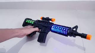 Mainan Tembakan M16 Lampu Dan Suara Senapan Anak Laki Cowok Batre