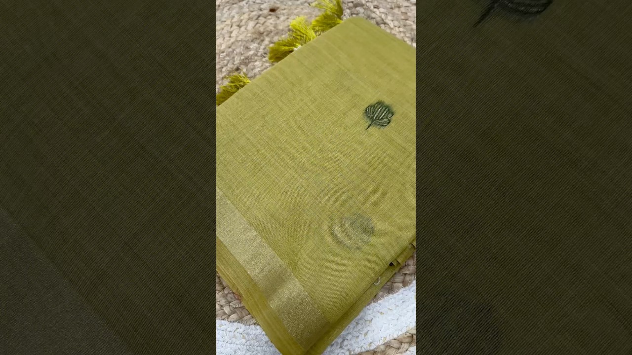 Soft Pure Muga Cotton Rich Flowery Pallu Saree