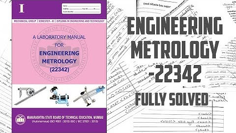 Engineering Metrology| solved manual | manual answer | I scheme msbte 22342 | me3i