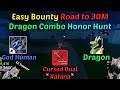 Highlight road to 30m dragon  god human  cdk combo blox fruits bounty hunting