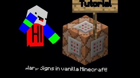 Sign Warps In Vanilla Minecraft (Useful for Servers!)