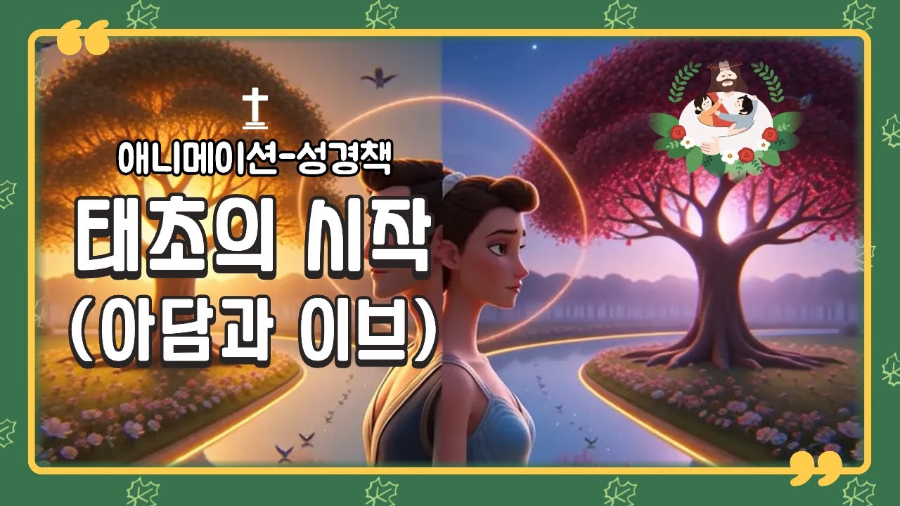 죄책감에 잠 못 이루는 당신에게 들려주고 싶은 이야기 (feat. 바이블 글로우) 🕊️-성경 애니매이션-  태초의 시작 (아담과 이브)