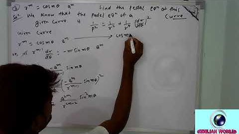 pedal equation example  differential calculus and its application 3