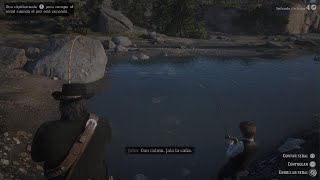 Red Dead Redemption 2. John lleva a pescar a Jack