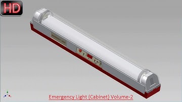 Emergency Light (Cabinet) Volume-2 (Video Tutorial) Autodesk Inventor