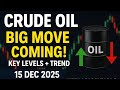 Crude Oil Analysis 15 December 2025 | Big Move Ahead? Rally Ya Correction | MCX