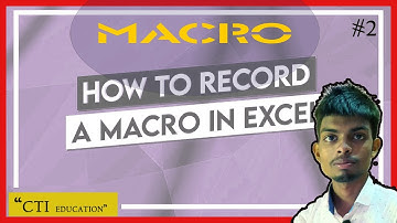 Excel:How To Record Macro In Ms Excel//Part-2