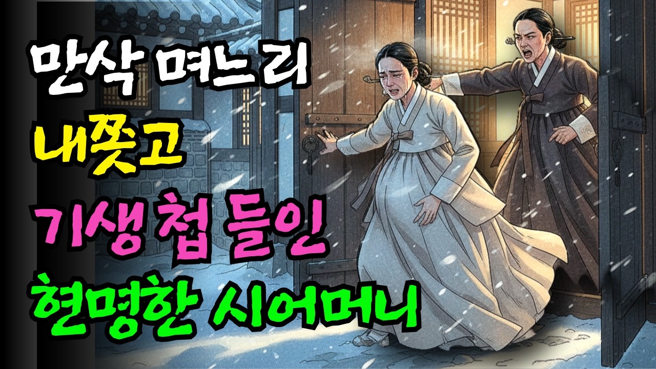 만삭의 며느리 내쫏고 기생을 첩으로 들인 지혜로운 시어머니.민담,전설,설화.야사.옛날이야기.오디오북.수면동화. 자면서 듣는 이야기