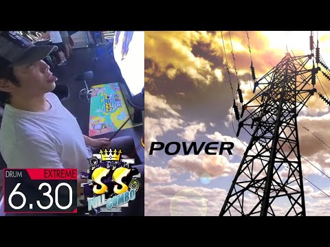 [GITADORA FUZZ-UP] POWER Extreme Drum 6.30 SS FULL COMBO