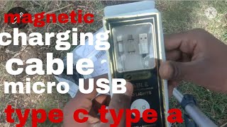 Magnetic Charging Cable Compatible With All Device Unboxing Tech Yaar Magnetic Data Usb