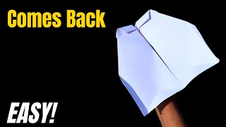 How To Make a Boomerang Paper Plane | Best Boomerang Plane