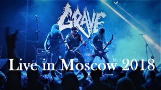 Grave - Day of Mourning (HQ video&amp;sound, live in Teatr&#39;, Moscow 2018)