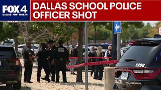 Officer injured in shooting outside Dallas store