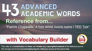 43 Advanced Academic Words Ref from \\