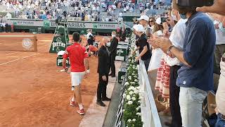 Novak Djokovic's Gesture of Sportsmanship: Gifting a Racket at Roland Garros 2021