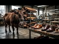 🐄 From Cow Hide to Luxury Shoes | Amazing Factory Manufacturing Process