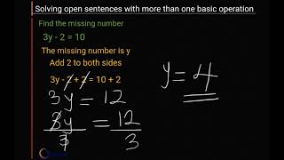 Solving Open Sentences with more than One Basic Operation