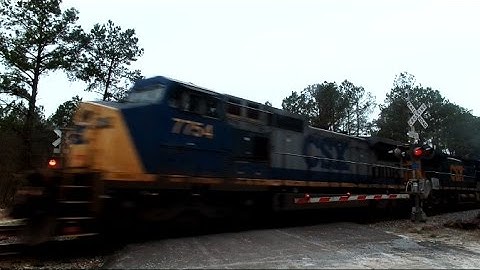 CSX Super Fast Intermodal Train 3 Points Of View