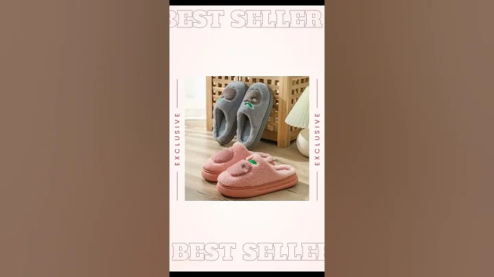 Cotton Plush Warm Women's Indoor Slippers