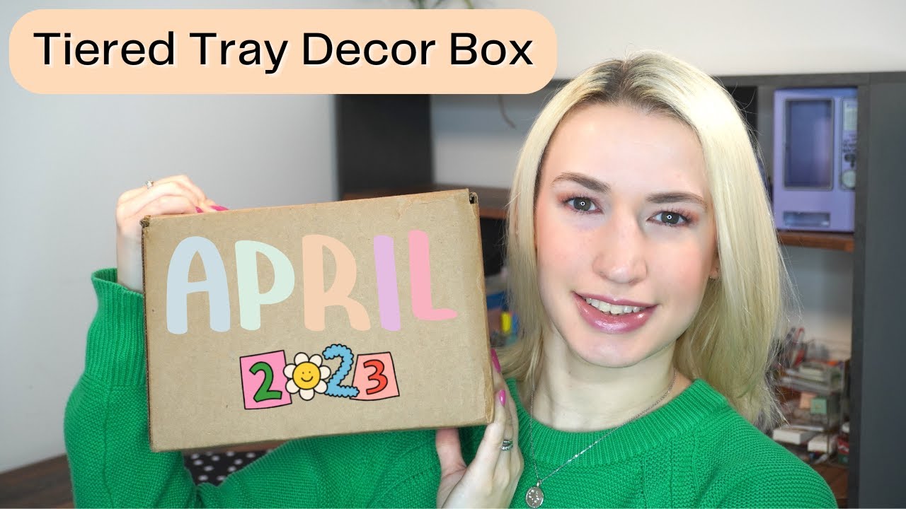 Tiered Tray Decor Box April 2023 YouTube