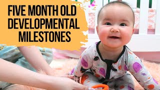 FIVE MONTH DEVELOPMENTAL MILESTONES | Baby Developmental Milestones and Activities 2022!