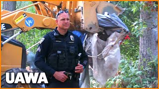 Homeless Camp on Bear Creek Greenway Swept by Medford Police | US AS WE ARE