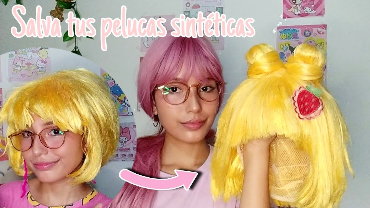 Cómo arreglar tus pelucas sintéticas [Peinarlas y quitarles el brillo] - Tutorial | Soy Adri840