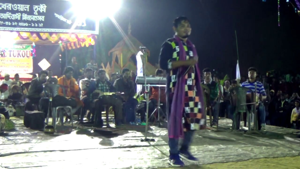 New santali Revaluation Singer Rathin kisku Stage prog Part 3