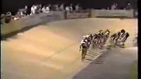 Trexlertown Velodrome 1993. Stephen Pate Crash