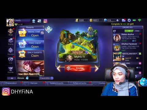 🔴[LIVE] Mobile Legends | Indonesia Juara !  @Dhyfina